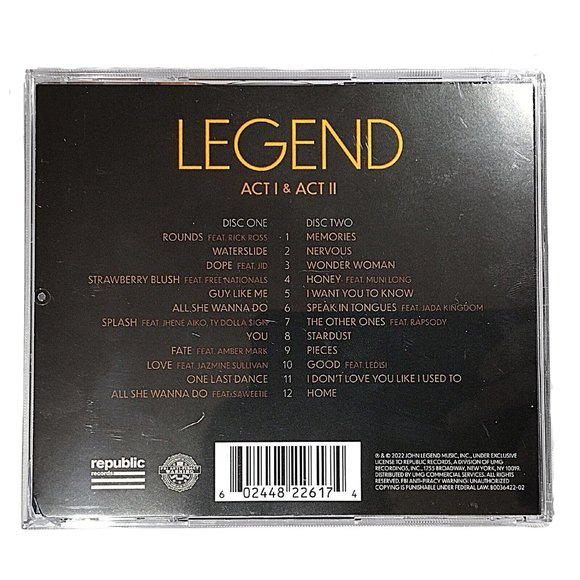 John Legend Signed Legend CD Insert Beckett Certified Autograph Album - Picture 5 of 7